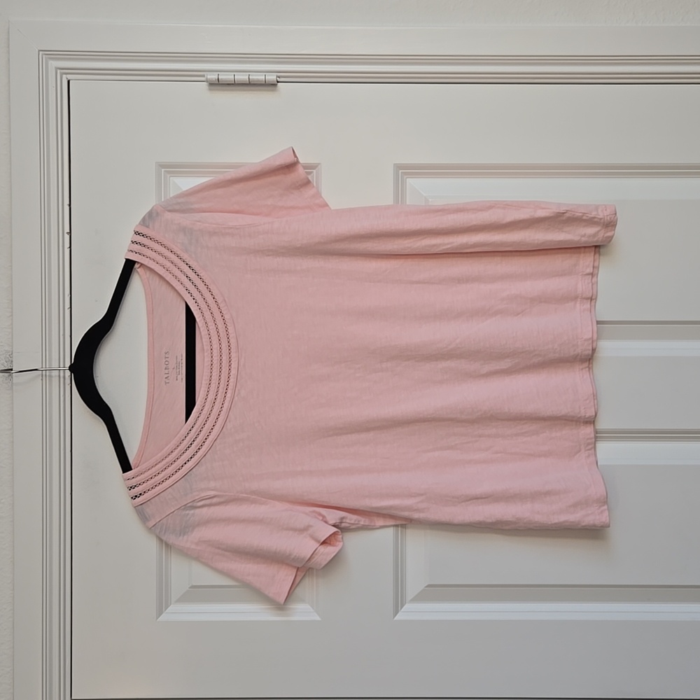 Pink talbots short sleeve top